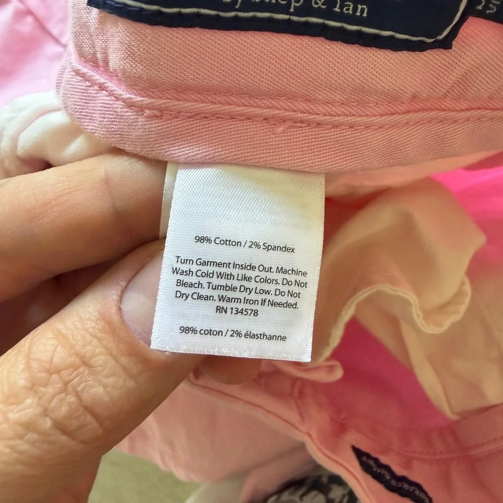 Vineyard Vines Pink Breaker Short Stretch Chino 9 Inch Inseam Size 38